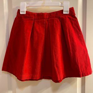 Gap Kids Red Corduroy Skirt